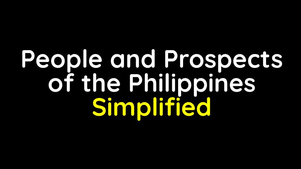 People and Prospects of the Philippines